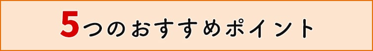 5つのおすすめポイント