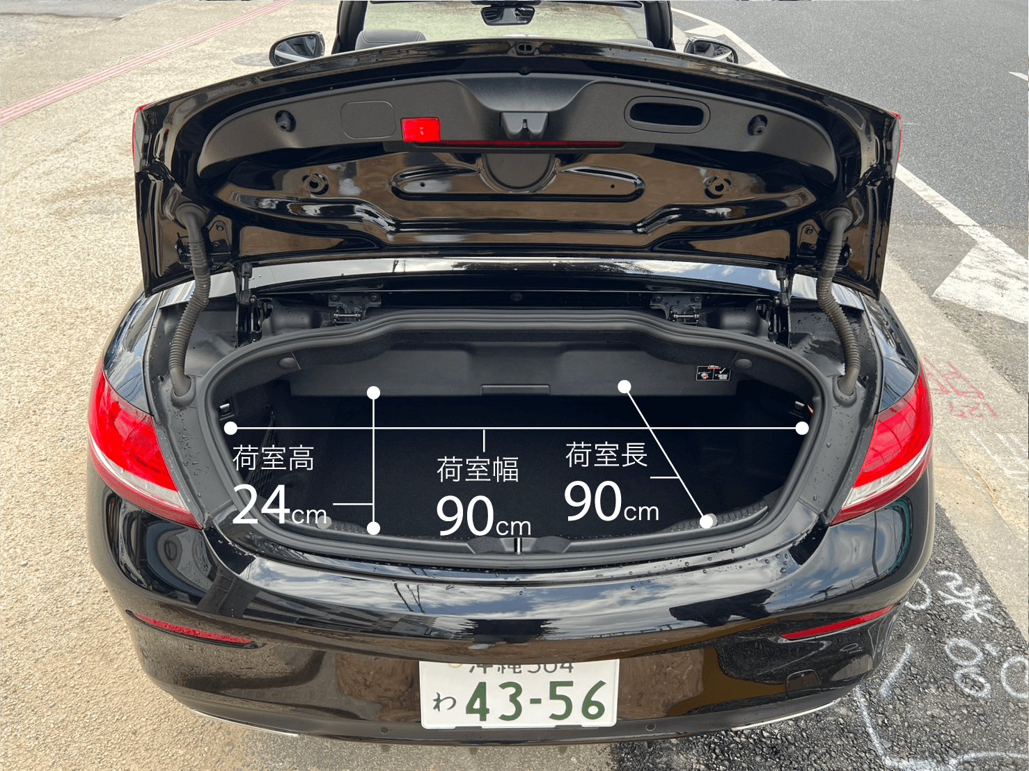 メルセデスベンツC180カブリオレスポーツ（ブラック）